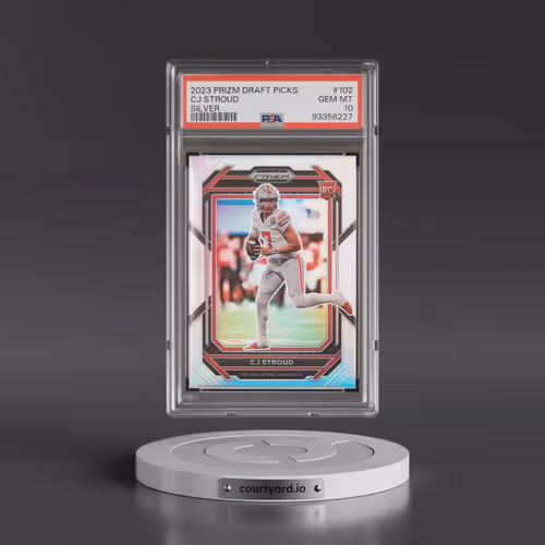 2023 Panini Prizm Draft Picks #102 CJ Stroud - Silver Prizm (PSA 10 GEM MINT)