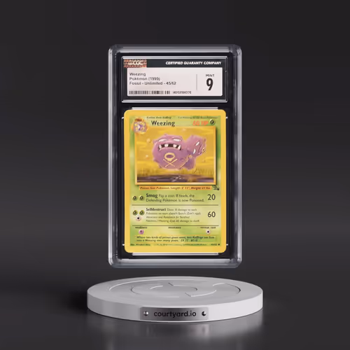 1999 Fossil #45/62 Weezing (CGC 9 MINT)