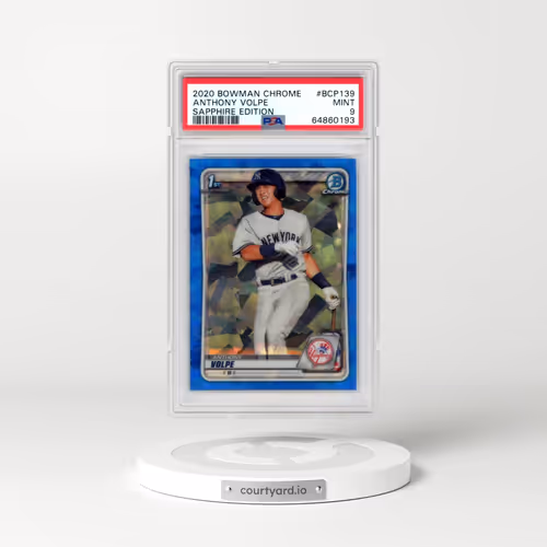 2020 Bowman Chrome Sapphire Edition #BCP139 Anthony Volpe (PSA 9 MINT)