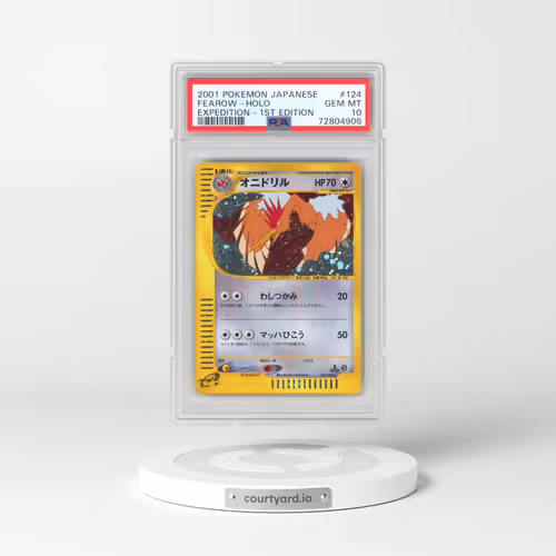 2001 Pokémon Expedition #124 Fearow - 1st Edition Holo (PSA 10 GEM MINT)
