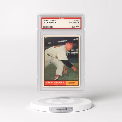 1961 Topps #463 Jack Fisher (PSA 8 NM-MT)