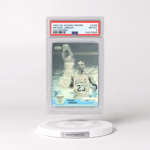 1992 Upper Deck Award Winner Hologram #AW9 Michael Jordan (PSA 8 NM-MT)