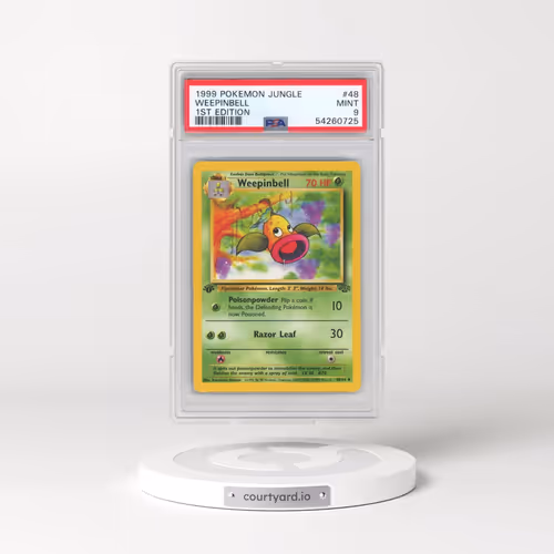 1999 Pokémon Jungle #48 Weepinbell - 1st Edition (PSA 9 MINT)