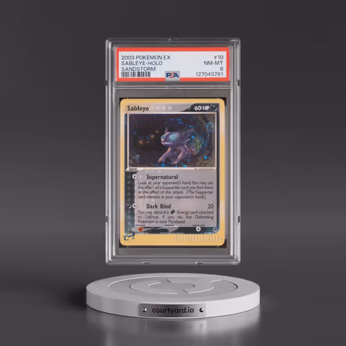2003 Pokémon EX Sandstorm #10 Sableye - Holo (PSA 8 NM-MT)