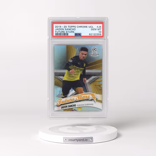2019 Topps Chrome UEFA Champions League Future Stars #JS Jadon Sancho (PSA 10 GEM MINT)