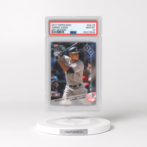 2017 Topps Now Off-Season #OS-33 Aaron Judge (PSA 10 GEM MINT)
