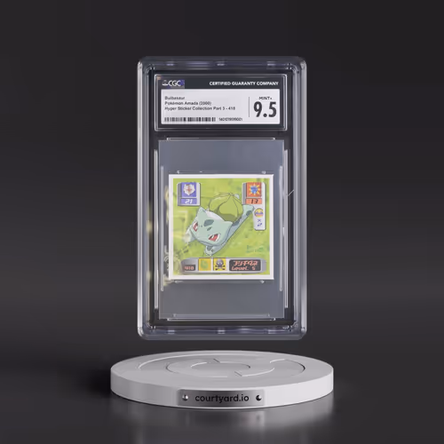 2000 Hyper Sticker Collection Part 3 (2000) #418 Bulbasaur (CGC 9.5 MINT+)