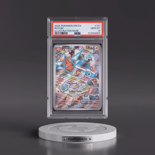 2025 Pokémon Dri EN-Destined Rivals #197 Rotom - Illustration Rare (PSA 10 GEM MINT)