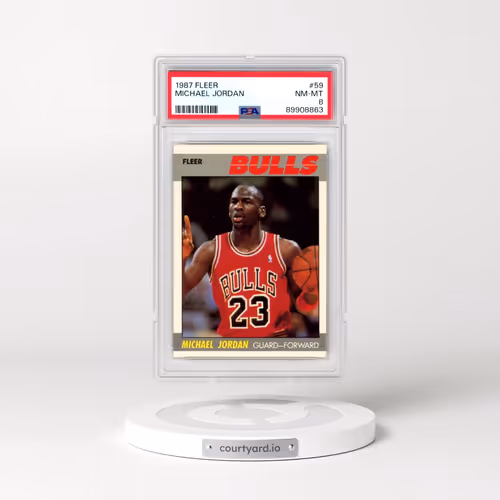 1987 Fleer #59 Michael Jordan (PSA 8 NM-MT)