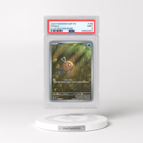 2024 Pokémon Ssp EN-Surging Sparks #198 Feebas - Illustration Rare (PSA 9 MINT)