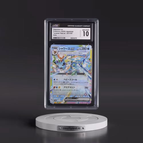 2024 Pokémon Sv8a-Terastal Fest EX #031 Vaporeon EX - Holo (CGC 10 GEM MINT)