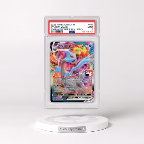 2023 Pokémon Play! Pokemon Prize Pack: Series 3 #049 Kyurem Vmax (PSA 9 MINT)
