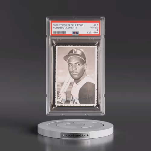 1969 Topps Deckle Edge #27 Roberto Clemente (PSA 4 VG-EX)