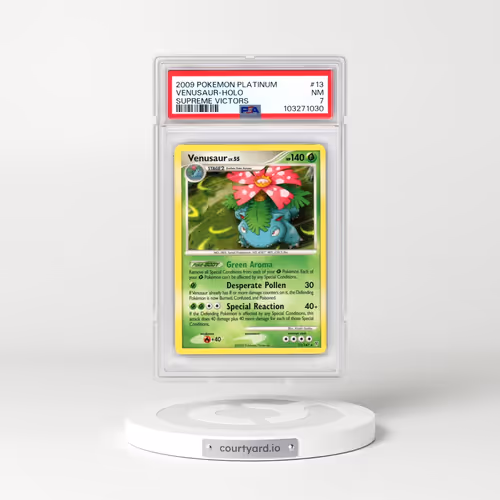 2009 Pokémon Platinum Supreme Victors #13 Venusaur - Holo (PSA 7 NM)
