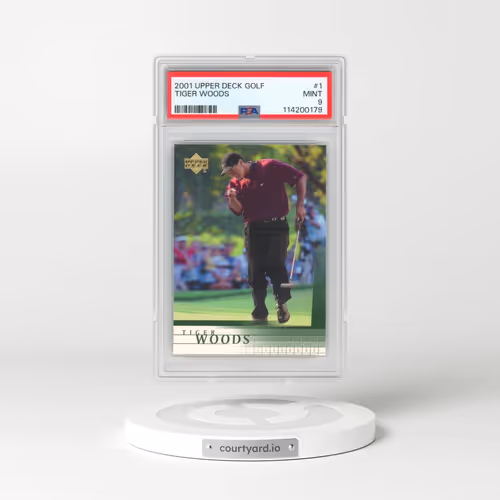 2001 Upper Deck Golf #1 Tiger Woods (PSA 9 MINT)