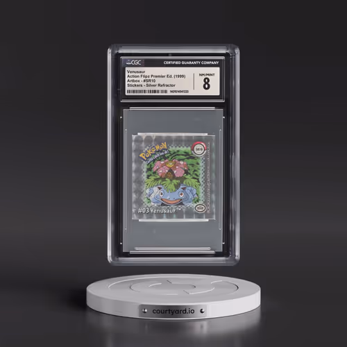 1999 Action Flipz Premier Edition (Artbox) - English #SR10 Venusaur - Silver Refractor Stickers (CGC