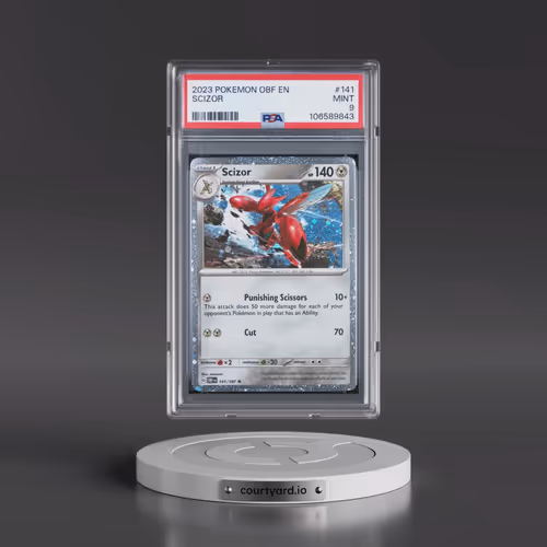 2023 Pokémon Obf EN-Obsidian Flames #141 Scizor (PSA 9 MINT)