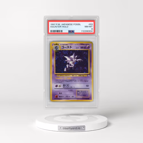 1997 Pokémon Fossil #93 Haunter - Holo (PSA 8 NM-MT)