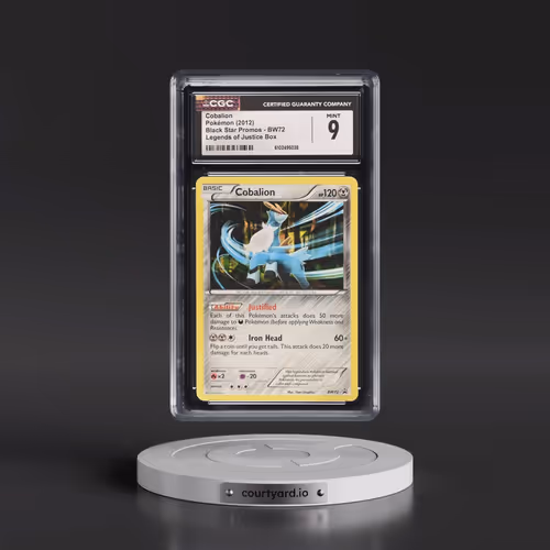 2011 Black Star Promos - Black & White #BW72 Cobalion - Legends of Justice Box (Cracked Ice Holo) (C