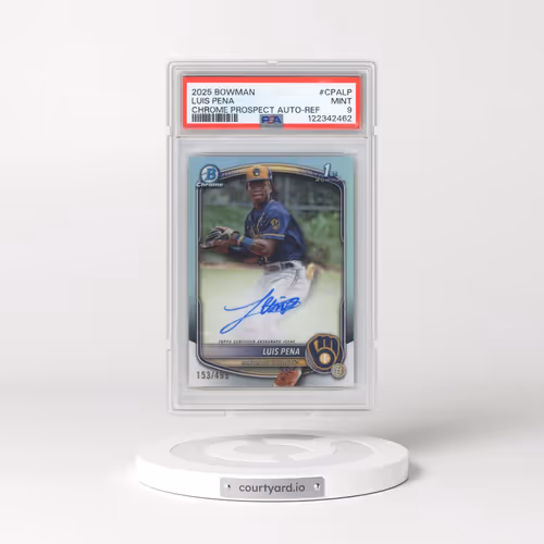2025 Bowman Chrome Prospect Autographs #CPALP Luis Pena - Refractor (PSA 9 MINT)