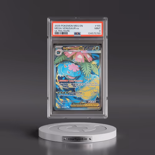 2025 Pokémon Meg EN-Mega Evolution #155 Mega Venusaur EX - Holo Ultra Rare (PSA 9 MINT)