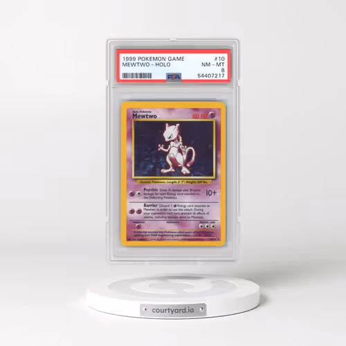 1999 Pokémon Game #10 Mewtwo - Holo (PSA 8 NM-MT)