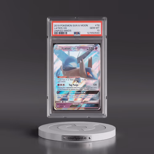 2019 Pokémon Sun & Moon Unified Minds #78 Latios GX - Holo (PSA 10 GEM MINT)