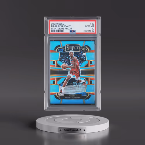 2023 Panini Select #97 Bilal Coulibaly - Light Blue Prizm (PSA 10 GEM MINT)