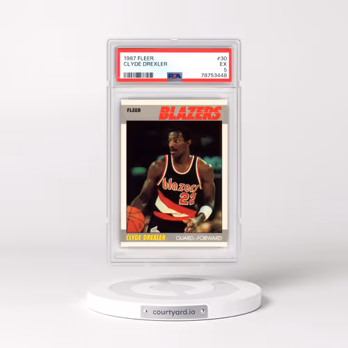 1987 Fleer #30 Clyde Drexler (PSA 5 EX)