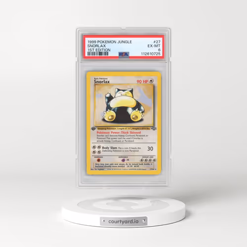1999 Pokémon Jungle #27 Snorlax - 1st Edition (PSA 6 EX-MT)