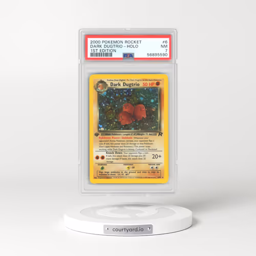2000 Team Rocket #6 Dark Dugtrio - 1st Edition Holo (PSA 7 NM)