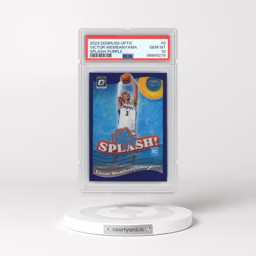 2023 Panini Donruss Optic Splash #6 Victor Wembanyama - Purple (PSA 10 GEM MINT)
