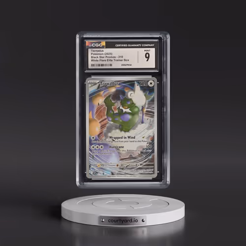 2025 Pokémon Svp EN-SV Black Star Promo #210 Tornadus - White Flare Elite Trainer Box (CGC 9 MINT)