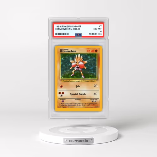 1999 Pokémon Game #7 Hitmonchan - Holo (PSA 6 EX-MT)