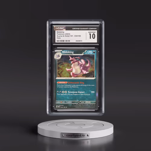 2023 Scarlet & Violet 151 - MEW EN #034/165 Nidoking - Holo (CGC 10 GEM MINT)