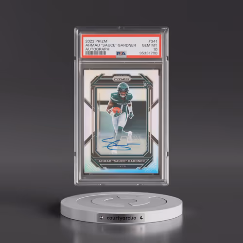 2022 Panini Prizm #341 Ahmad "Sauce" Gardner - Autograph (PSA 10 GEM MINT)