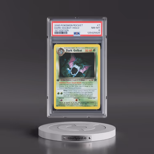2000 Pokémon Rocket #7 Dark Golbat - 1st Edition Holo (PSA 8 NM-MT)