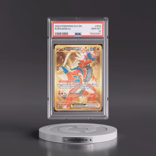 2023 Pokémon Svi EN-Scarlet & Violet #254 Koraidon EX - Holo Hyper Rare (PSA 10 GEM MINT)