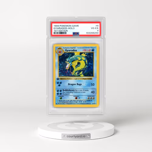 1999 Pokémon Game #6 Gyarados - 1st Edition Holo (PSA 4 VG-EX)