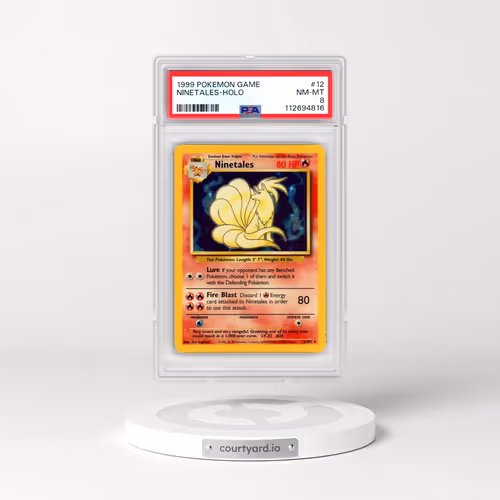 1999 Pokémon Game #12 Ninetales - Holo (PSA 8 NM-MT)