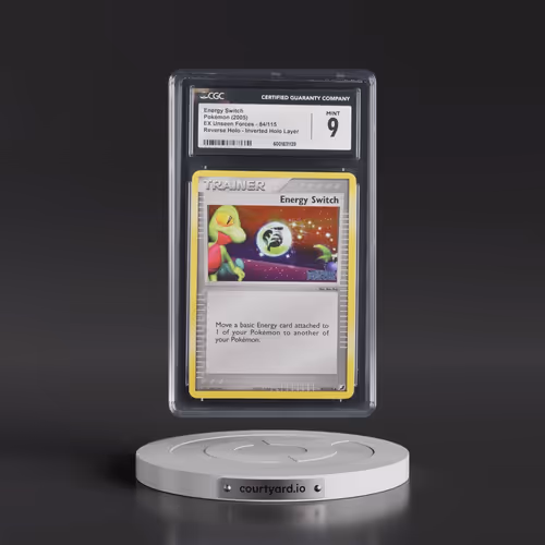 2005 EX Unseen Forces #84/115 Energy Switch - Reverse Holo Inverted Holo Layer (CGC 9 MINT)