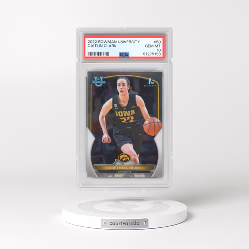 2022 Bowman Chrome University #50 Caitlin Clark (PSA 10 GEM MINT)