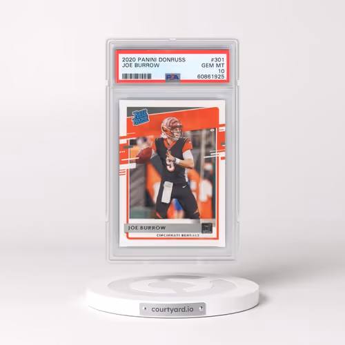 2020 Panini Donruss #301 Joe Burrow (PSA 10 GEM MINT)
