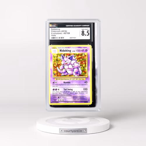 2016 Evolutions #45/108 Nidoking - Holo (CGC 8.5 NM-MT+)