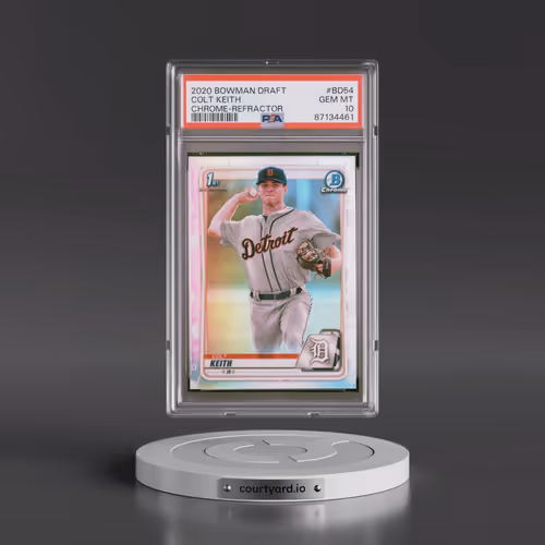 2020 Bowman Draft #BD54 Colt Keith - Chrome-Refractor (PSA 10 GEM MINT)