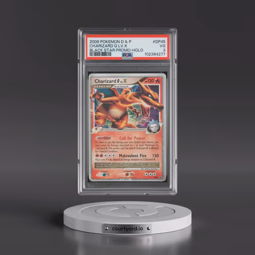 2009 Pokémon Diamond & Pearl Black Star Promo #DP45 Charizard G LV.X - Holo (PSA 3 VG)