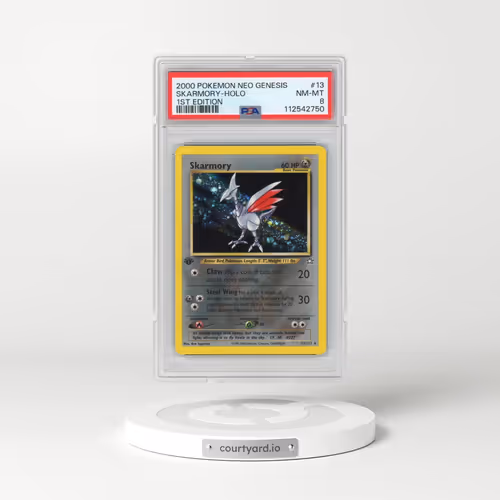 2000 Pokémon Neo Genesis #13 Skarmory - 1st Edition Holo (PSA 8 NM-MT)