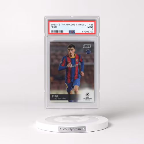 2020 Stadium Club Chrome UEFA Champions League #26 Pedri (PSA 9 MINT)