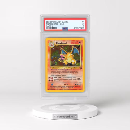 2000 Pokémon Game Base II #4 Charizard - Holo (PSA 5 EX)