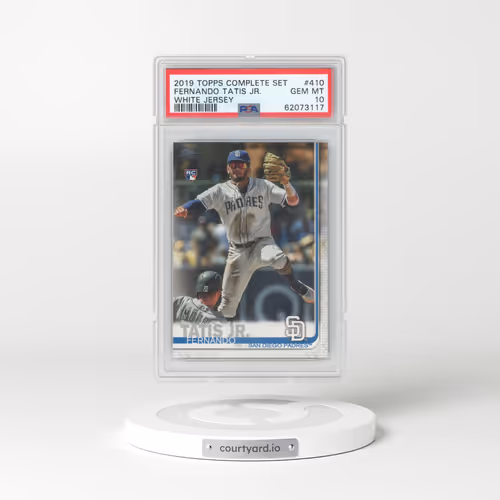2019 Topps Complete Set #410 Fernando Tatis Jr. - White Jersey (PSA 10 GEM MINT)